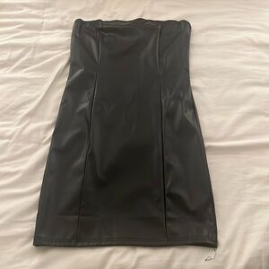 Black pleather dress from Amazon